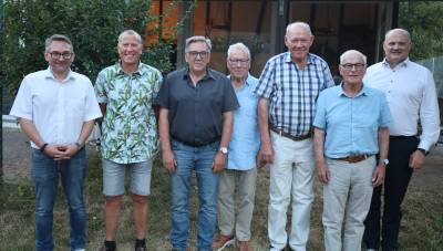 Von links: Tobias Bronner, Ralf Kreher, Siegfried D&ouml;lker, Herwart Kopp, Robert Trautwein, Robert N&uuml;bel, Stefan Teufel